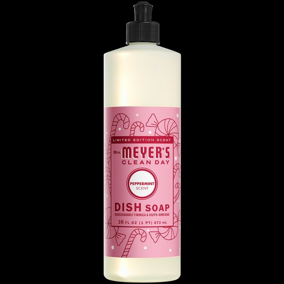 MRS. MEYER'S CLEAN DAY Peppermint Dish Soap - Picture 1 of 3